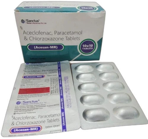 Aceclofenacparacetamol And Chlorzoxazone Tablets