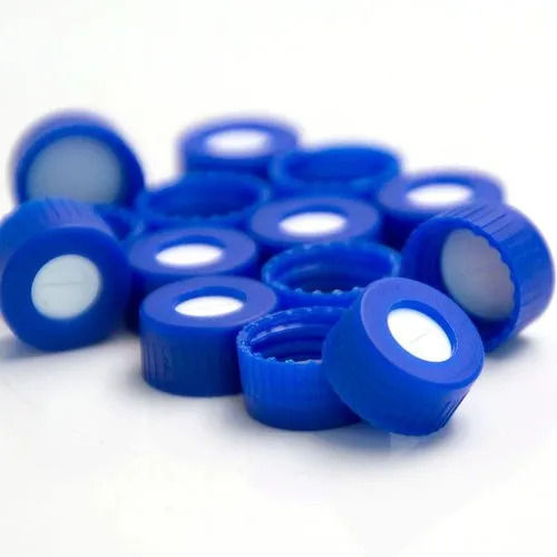 Blue White Plastic Round Bottle Screw Caps For Bottle Closing