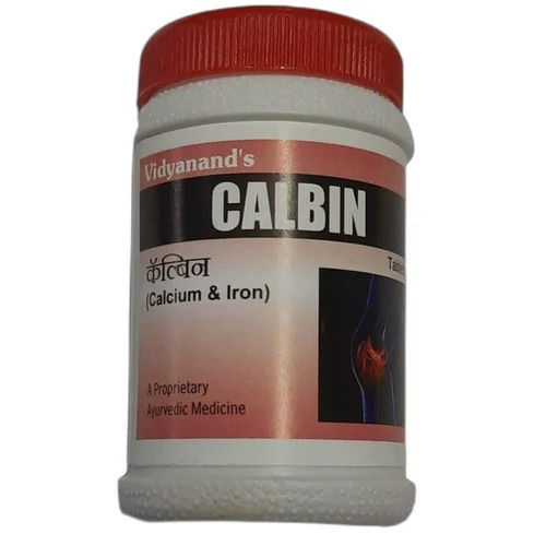 Calcium And Iron Calbin Ayurvedic Tablets, 100 Tablets Pack