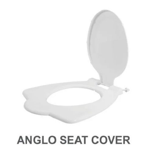 Creamy White Plastic Anglo Seat Cover For Western Toilet