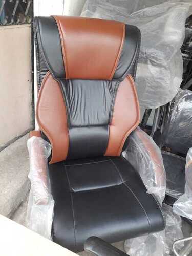 Designer Leather Office Chair With Armrest