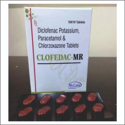 Diclofenac Paracetamol Chlorzoxazone Tablets (Pack Size 10x10 Tablets)