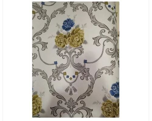 Flora Print Design Pvc Wallpaper For Bedroom, Thickness 0.5 Mm Weather Proof