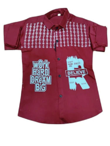 Multi Color Cotton Printed Shirt For Kid