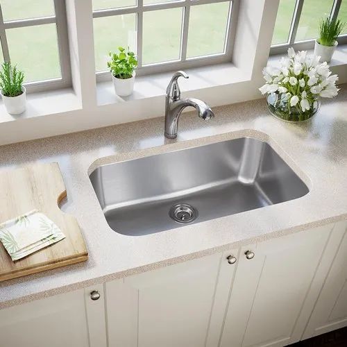 Rectangular Shape Stainless Steel Sink For Kitchen Use