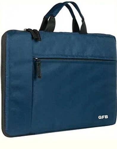 Zip Closure Navy Blue Laptop Sleeve