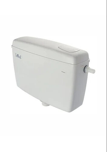 Single Flush Toilet Tank - Plastic 8 L Capacity | Corrosion Resistant Crack Proof Polished Surface Easy Installation Ruggedly Built