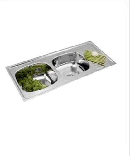 Double Bowl Undermount Kitchen Sink - 48x20x8 Inch, Glossy Finish, Non-Customized 304 Grade Stainless Steel, Easy To Install