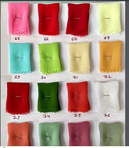 Plain Polyester Georgette Fabrics