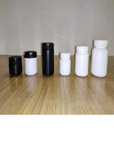 Plain White Color Plastic Tablet Container