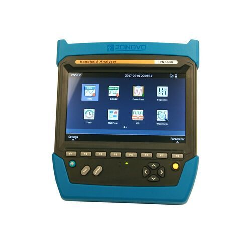 Black And Blue Ponovo Pns630 Hand-Held Iec61850 Network Analyzer For Digital Substation