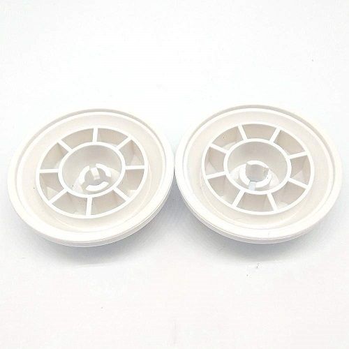 Spool Caps - Plastic, Small 25mm, Medium 35mm, Large 45mm Sizes, White Color | Textile Machinery Spares for Embroidery Machines