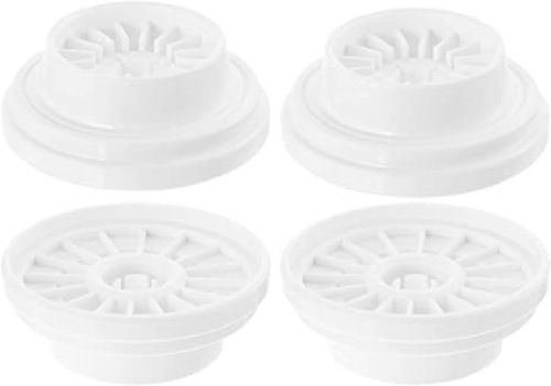 Spool Caps - Plastic, Small (25 mm), Medium (35 mm), Large (45 mm), Round Shape, White Color | Textile Machinery Spares for Embroidery Machines