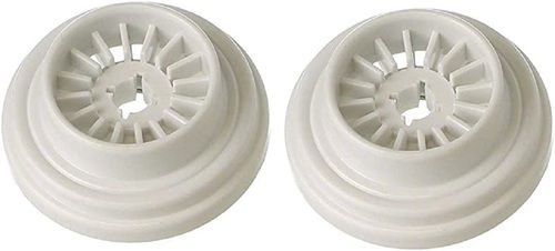 Spool Caps - Plastic Material, Small 25mm / Medium 35mm / Large 45mm Sizes, White Color - For Embroidery Machines in Textile Industry