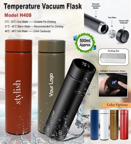 Temperature Vacuum Flask With Smart Led Indicator