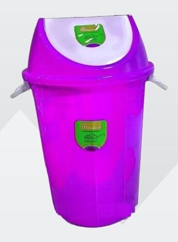 60 L Purple Plastic Swing Dustbin