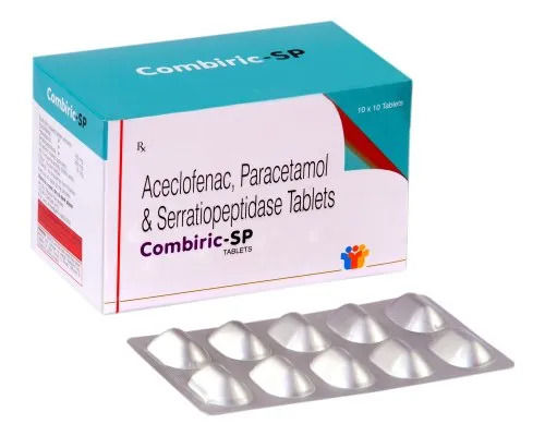 Aceclofenac Paracetamol And Serratiopeptidase Tablets