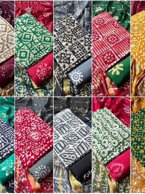 Batik Design Cotton Dress Material