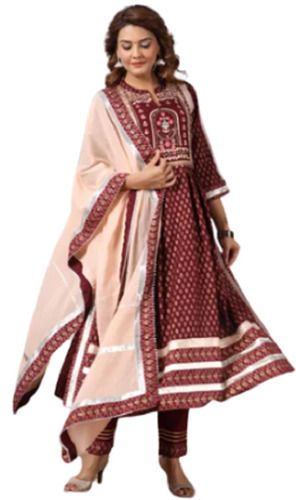 Cotton Anarkali Churidar Suit