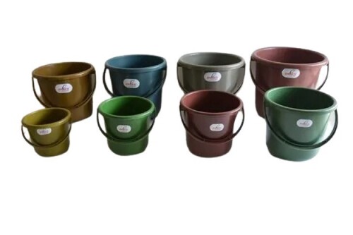 Plain Pattern 20 Litre Plastic Buckets