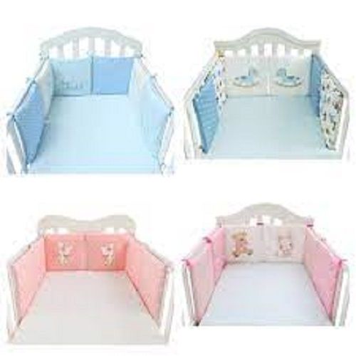 Cot Protector Bumpers - 100% Cotton, All-Season Size | Warm, Soft, Comfortable, Washable, Breathable Polyester Filling, Printed Design