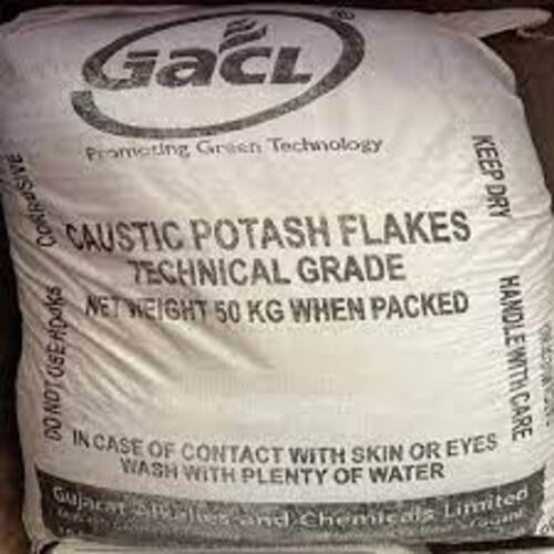 50 Kg Pack Technical Grade Caustic Potash Flakes (GACL) CAS No 1310-58-3