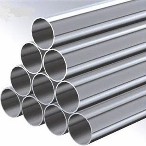 6 Meter Length Polished Stainless Steel Silver Round Pipes