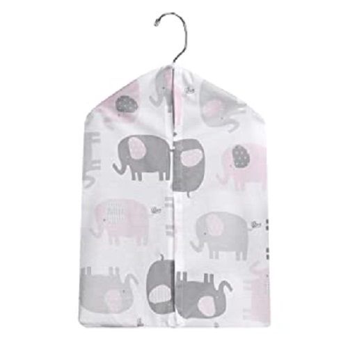 Elephant Printed Cotton And Polyester Diaper Stacker