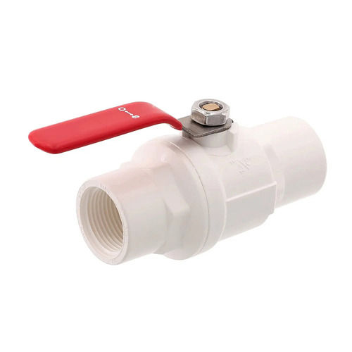 White And Red 1.2 Inch High Pressure Pvc Ball Valve