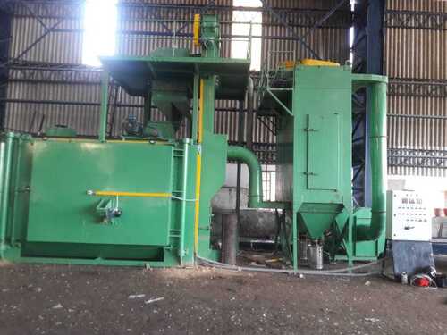 Color Coated Semi-Automatic Cylinder Shot Blasting Machine