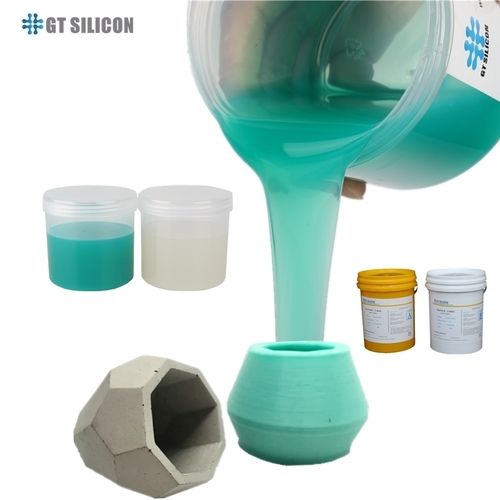 Cylindrical Silicone Rubber Mold For Concrete Pot 