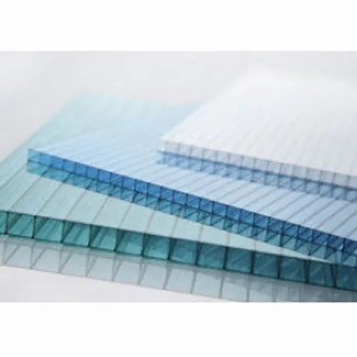 Multiwall Polycarbonate Sheet, Thickness 10mm - UV Coated, Rectangular Tile Shape for Residential & Commercial Roof Applications