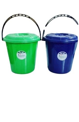 12 Ltr Round Shaped Normal Handle Plastic Dustbin