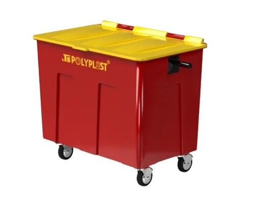 660 Liter Storage Capacity Open Top Plastic Wheeled Dustbin