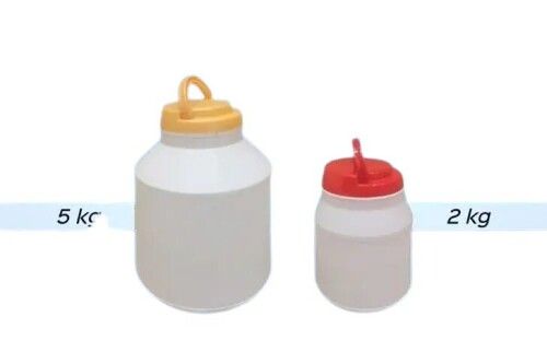 Easy To Carry Round Shape Lightweight Plastic Jars With Lid