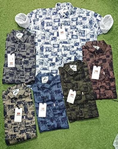 Men Full Sleeves Printed Cotton Shirt For Casual Wear