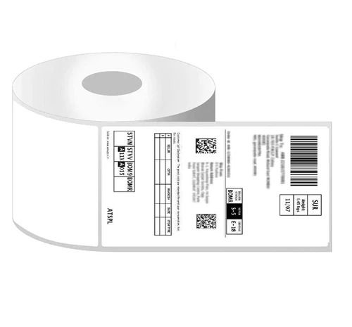 Plain Pattern Thermal Label Roll 