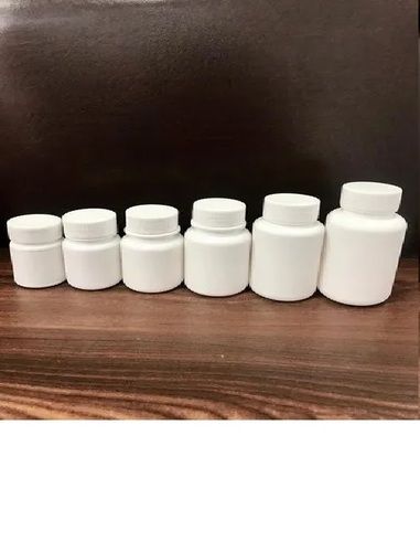 Plain White Color Plastic Medicine Bottle