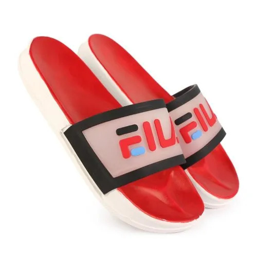 Stylish And Soft Designer Slipper - Pure Air Sole, Red Color | Designed For Men With Comfort And Motion Flexibility