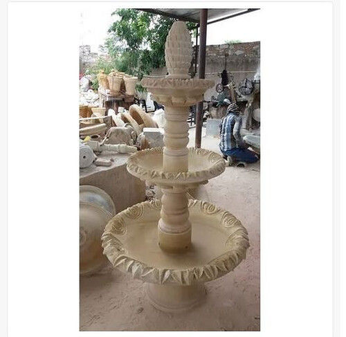 Yellow Stone Fountain for Outdoor, 1 Inch Nozzle Diameter