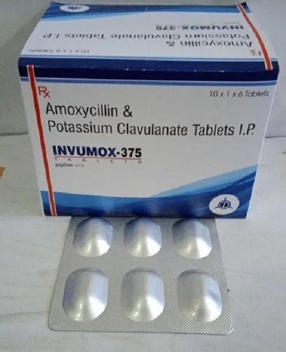 Amoxycillin 250 Mg And Clavulanic Acid 125 Mg Tablets (Invumox-375)