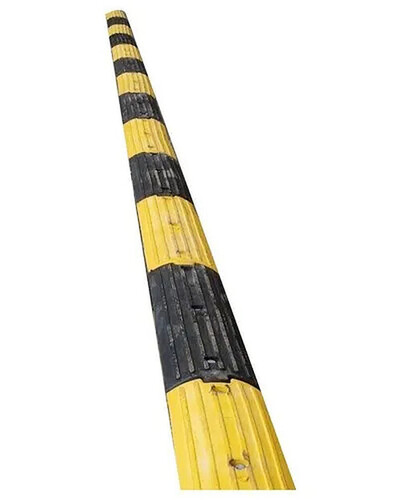 Multicolor Rubber Road Speed Hump - Color: Yellow And Black