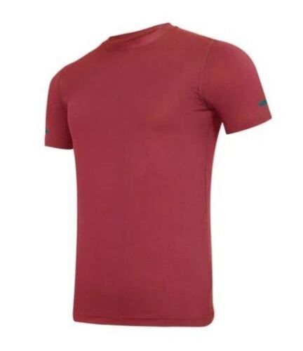 Plain Pattern Mens Round Neck T Shirt