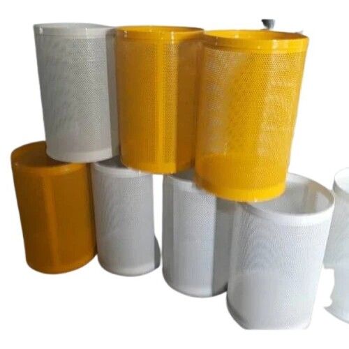 Yellow and White Color Perforated Bin