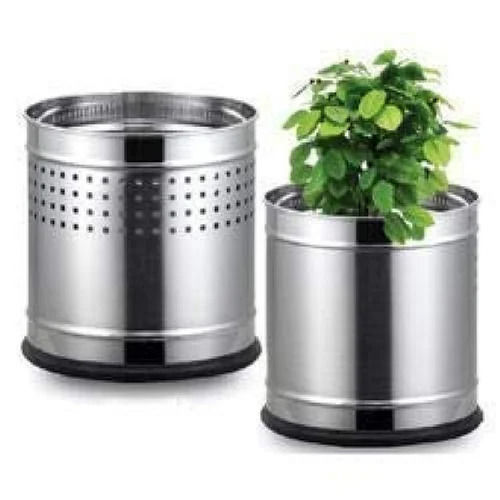 1 - 5 Litres Capacity Round Shape Stainless Steel Planter