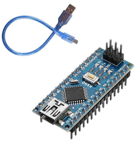 Arduino Nano V3 ATMEGA328 Compatible Microprocessor Board With Soldered Header & Cable | Arduino Projects (Soldered)