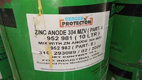 Berger Zinc anode 304 MZQBerger Zinc Anode 304 MZQ Zinc Silicate Primer