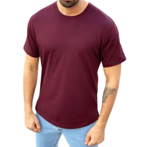 Half Sleeves Round Neck Mens T Shirt