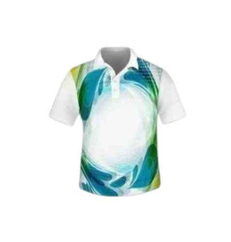 Multi Color Short Sleeves Printed Polo T-Shirts