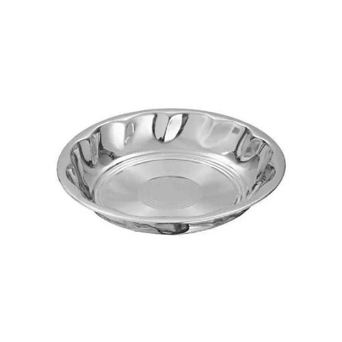 Round Stainless Steel Serving Tray for Wedding Function